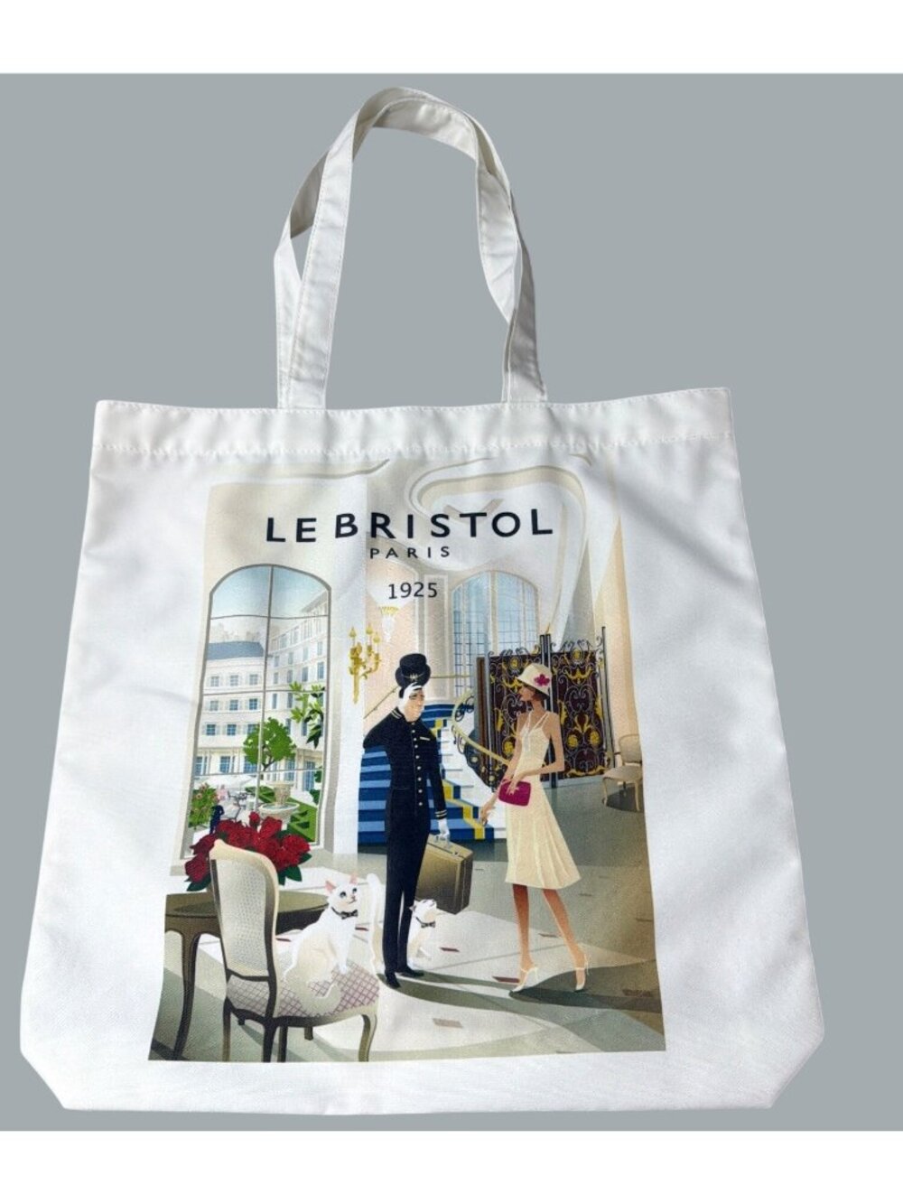 Paris Luxury Hotel Fabric Tote Bag Art Deco Limited Edition Travel Souvenir NWOT - Picture 9 of 12
